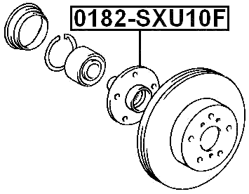 0182-SXU10F - FRONT WHEEL HUB