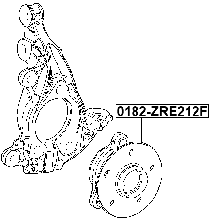 0182-ZRE212F - FRONT WHEEL HUB