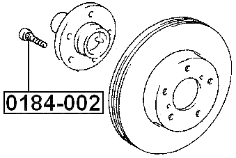 0184-002 - WHEEL STUD