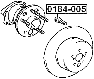 0184-005 - WHEEL STUD
