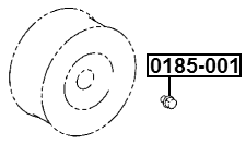 0185-001 - WHEEL NUT M12X1.5 L36.8