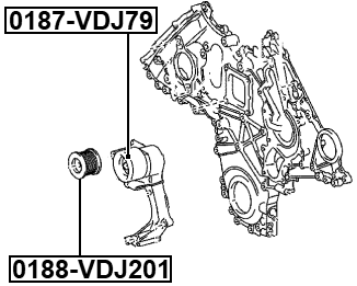0187-VDJ79 - TENSION PULLEY
