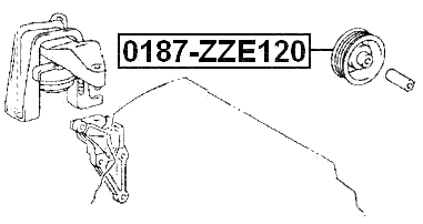 0187-ZZE120 - PULLEY IDLER