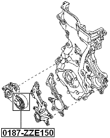 0187-ZZE150 - TENSION PULLEY