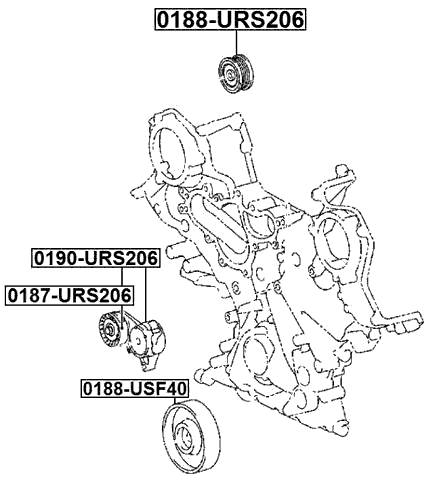 0188-URS206 - PULLEY IDLER