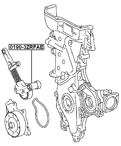 0190-3ZRFAE - BELT TENSIONER