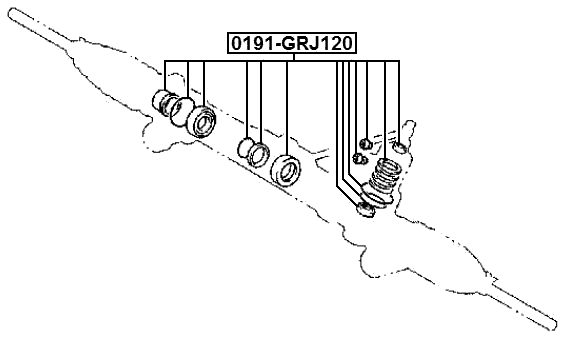 0191-GRJ120 - STEERING GEAR REPAIR KIT