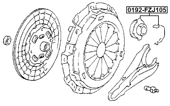 0192-FZJ105 - CLUTCH RELEASE BEARING