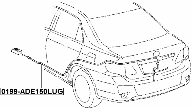 0199-ADE150LUG - CABLE ASSEMBLY TAILGATE LOCK CONTROL