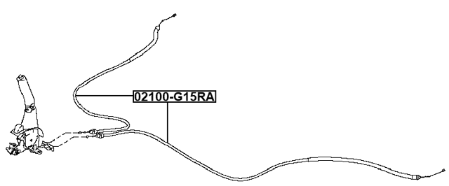02100-G15RA - PARKING BRAKE CABLE