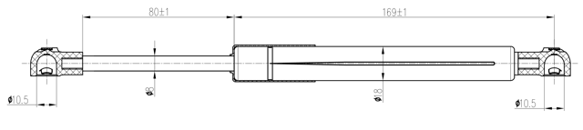 02117-003 - BOOT GAS STRUT L268/510N