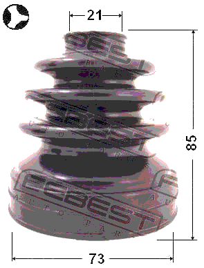 0215-B10RS - BOOT INNER CV JOINT KIT 73X85X21