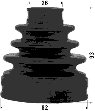 0215-D40 - BOOT INNER CV JOINT KIT 82X93X26