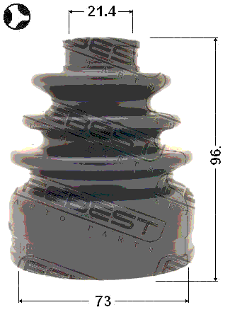 0215-J1016 - BOOT INNER CV JOINT KIT 73X96X21.4