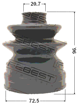 0215-N16JP - BOOT INNER CV JOINT KIT 72.5X96X20.7