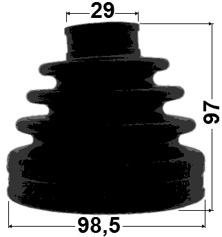 0215-Y62 - BOOT INNER CV JOINT KIT 98.5X97X29