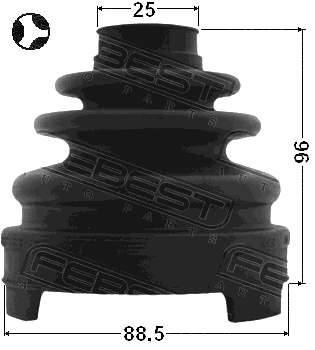 0215-Z51T - BOOT INNER CV JOINT KIT 88.5X96X25