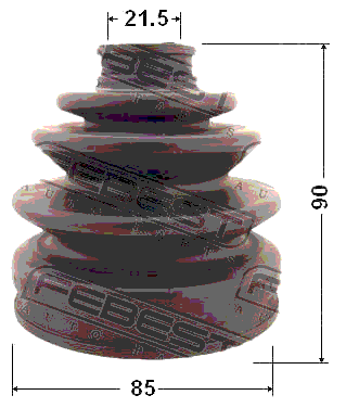 0217-017 - BOOT OUTER CV JOINT KIT 85X90X21.5