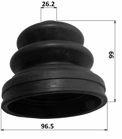 0217-S50R - BOOT OUTER CV JOINT REAR KIT 96.5X99X26.2