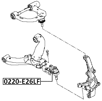 0220-E26LF - BALL JOINT FRONT LOWER ARM