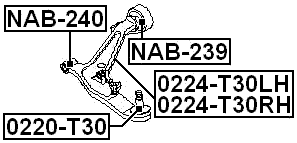 0220-T30 - BALL JOINT FRONT LOWER ARM