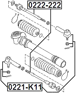 0221-K11 - STEERING TIE ROD END