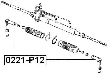 0221-P12 - STEERING TIE ROD END