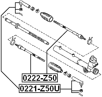 0221-Z50U - STEERING TIE ROD END