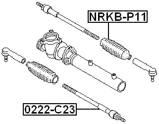 0222-C23 - STEERING TIE ROD
