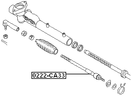 0222-CA33 - STEERING TIE ROD