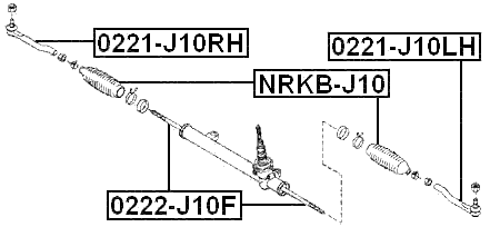 0222-J10F - STEERING TIE ROD