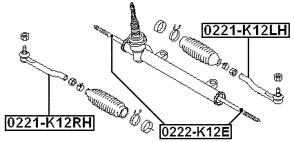 0222-K12E - STEERING TIE ROD