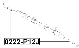 0222-P12J - STEERING TIE ROD M16X1/M14X1.5