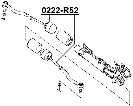 0222-R52 - STEERING TIE ROD