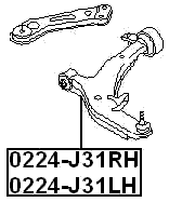 0224-J31RH - RIGHT FRONT ARM