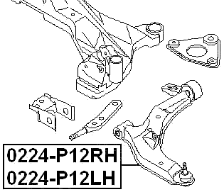 0224-P12RH - RIGHT FRONT ARM