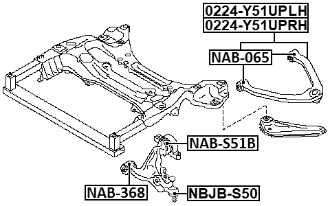 0224-Y51UPLH - LEFT UPPER FRONT ARM