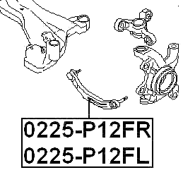 0225-P12FR - FRONT RIGHT ROD