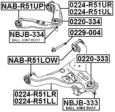 0229-004 - CAMBER ADJUSTING ECCENTRIC BOLT