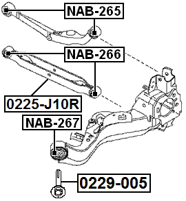 0229-005 - CAMBER ADJUSTING ECCENTRIC BOLT