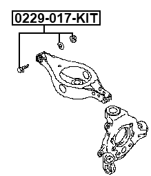 0229-017-KIT - REPAIR KIT, CAMBER ADJUSTING ECCENTRIC BOLT