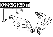 0229-019-KIT - REPAIR KIT, CAMBER ADJUSTING ECCENTRIC BOLT