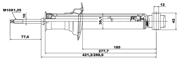 02658720R - REAR SHOCK ABSORBER