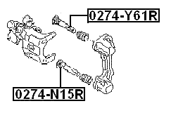 0274-N15R - REAR CALIPER SLIDE PIN