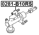 0281-B10RS - CLUTCH MASTER CYLINDER