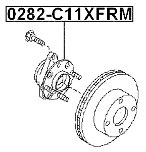 0282-C11XFRM - FRONT WHEEL HUB