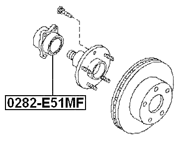 0282-E51MF - FRONT WHEEL HUB