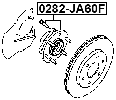 0282-JA60F - FRONT WHEEL HUB