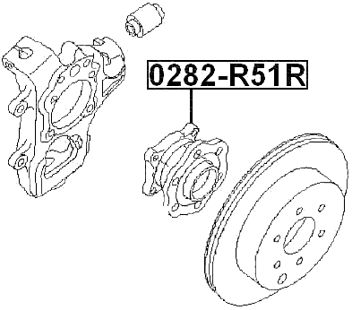 0282-R51R - REAR WHEEL HUB