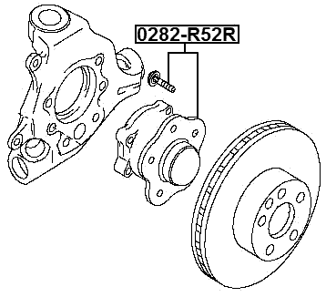 0282-R52R - REAR WHEEL HUB